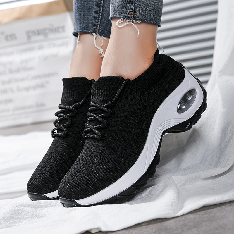 Shirt Long Sleeve T Shirts | Trend ITZ Sports Women Flying Knit Platform Shoes