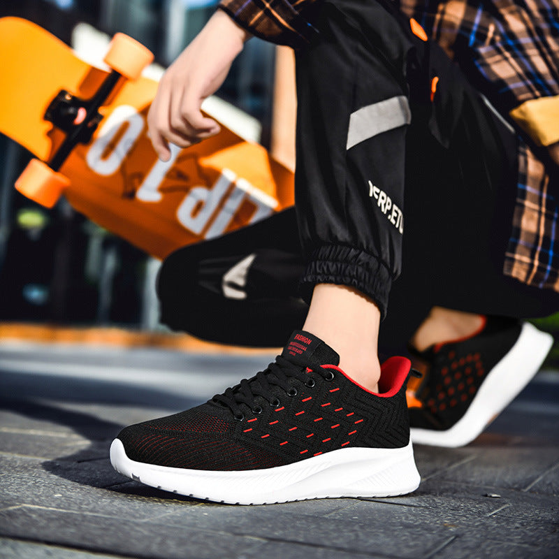 Gum Sole Sneakers Women’s | Trend ITZ Ultralight Flying Woven Sports Running Shoes