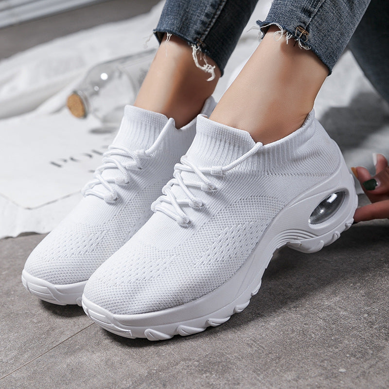 Shirt Long Sleeve T Shirts | Trend ITZ Sports Women Flying Knit Platform Shoes