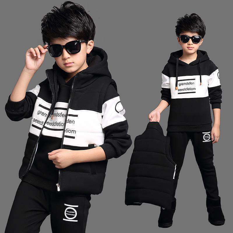 Boys 3 in 1 Jackets – Casual Sports Suit Clothing Set for Kids | trend ITZ