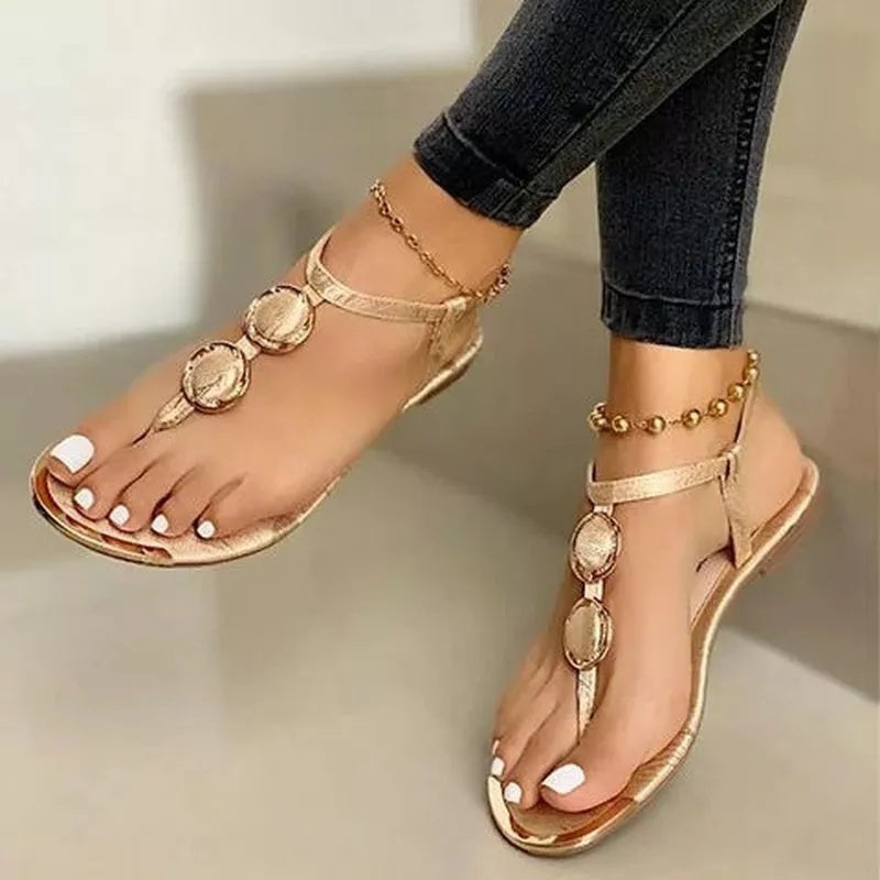 Flat Black Sandals for Women | Trend ITZ Summer Beach Casual Fashion Sandals