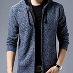 Cashmere Wool Jumper Men's | Slim Hooded Cardigan | trend ITZ