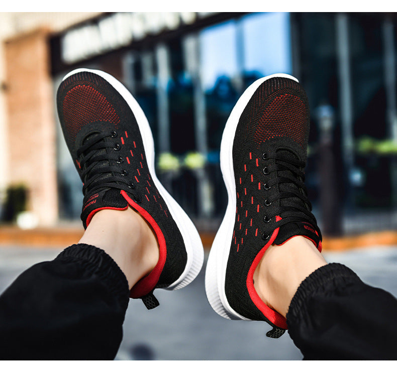 Gum Sole Sneakers Women’s | Trend ITZ Ultralight Flying Woven Sports Running Shoes