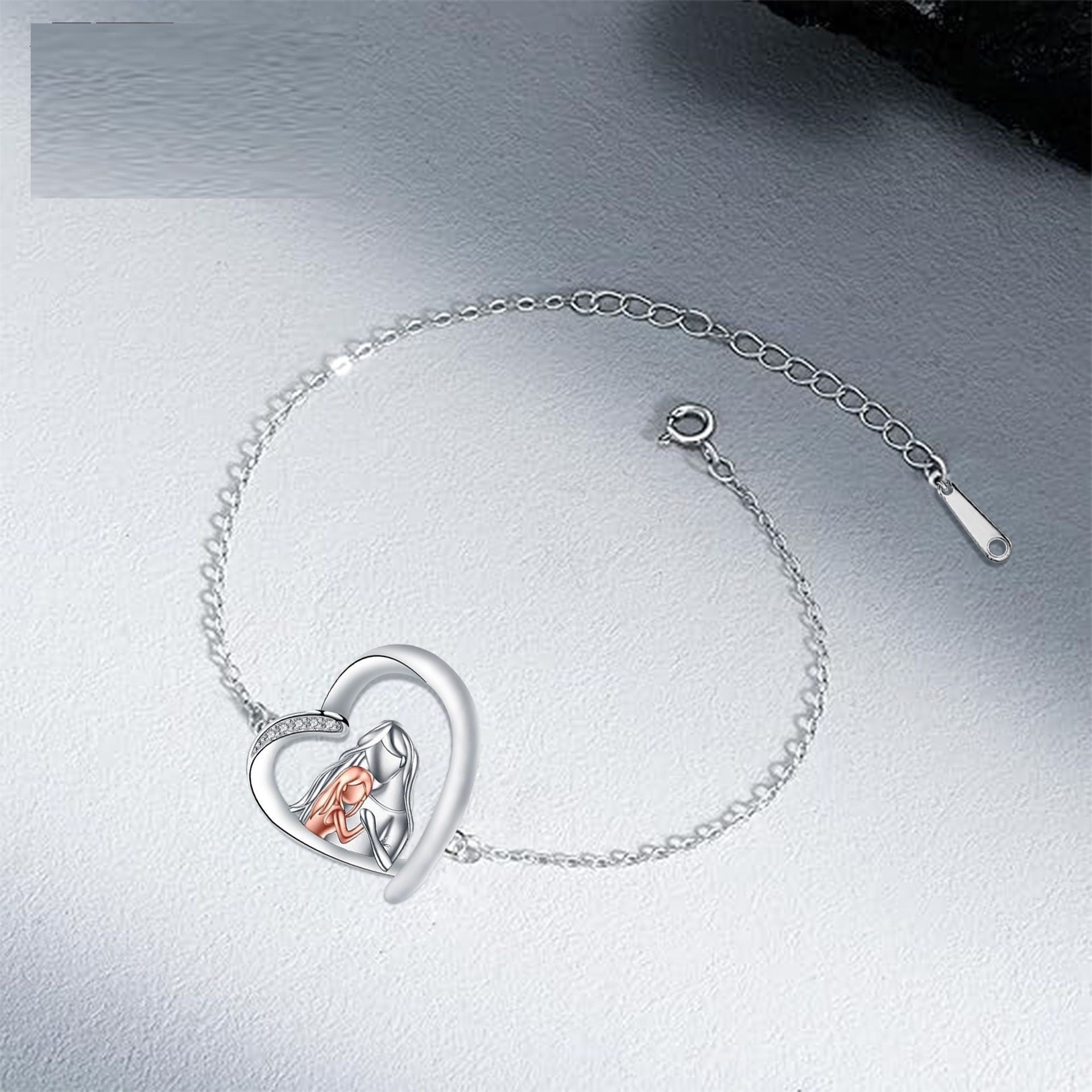 Mother and Daughter Bracelet | Heart-Shaped Rose Gold Jewelry – trend ITZ