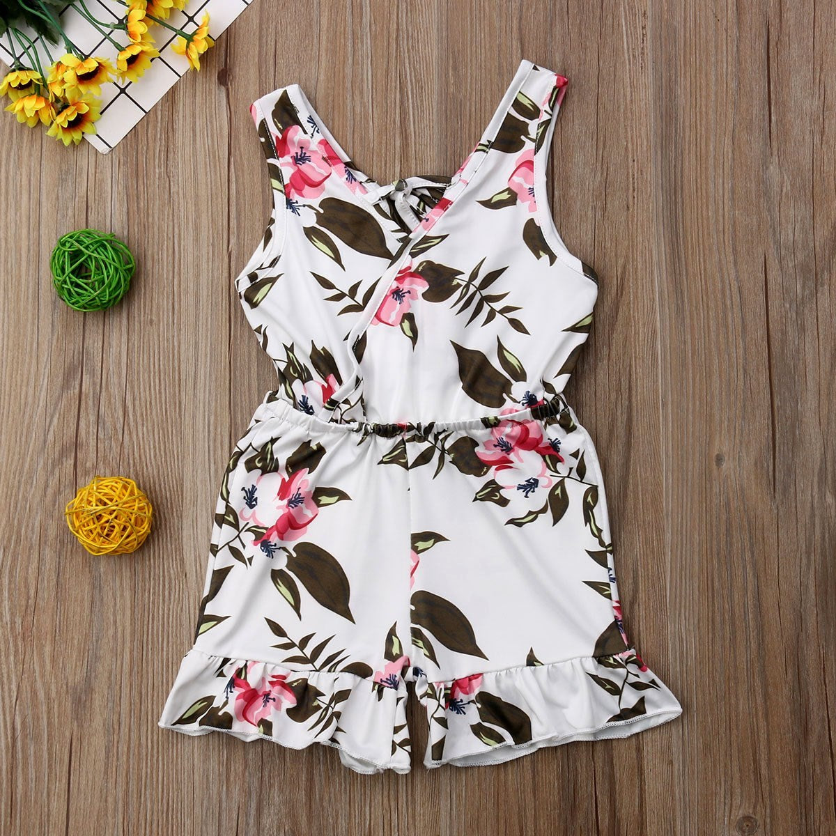 Trend ITZ Baby Girl Golf Outfit – Summer Cotton Floral Clothes Set | Lightweight & Stylish Toddler Dress for Outdoor Fun