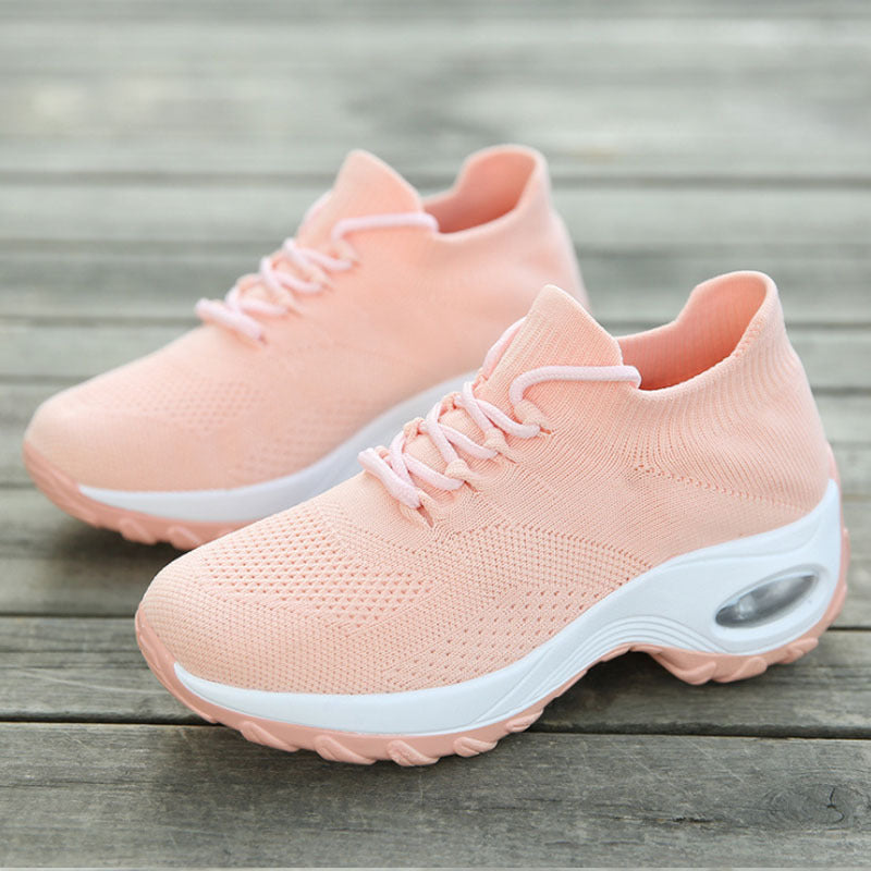 Shirt Long Sleeve T Shirts | Trend ITZ Sports Women Flying Knit Platform Shoes