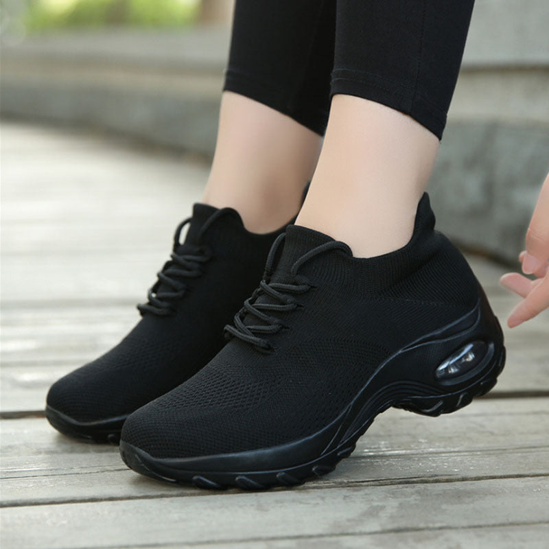 Shirt Long Sleeve T Shirts | Trend ITZ Sports Women Flying Knit Platform Shoes