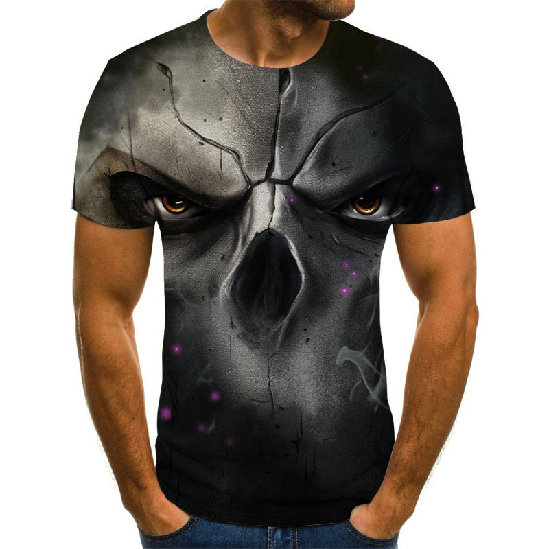 Skull T Shirt Mens | Trendy Graphic Short Sleeve Casual Tee | trend ITZ