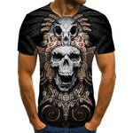 Skull T Shirt Mens | Trendy Graphic Short Sleeve Casual Tee | trend ITZ