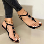 Flat Black Sandals for Women | Trend ITZ Summer Beach Casual Fashion Sandals