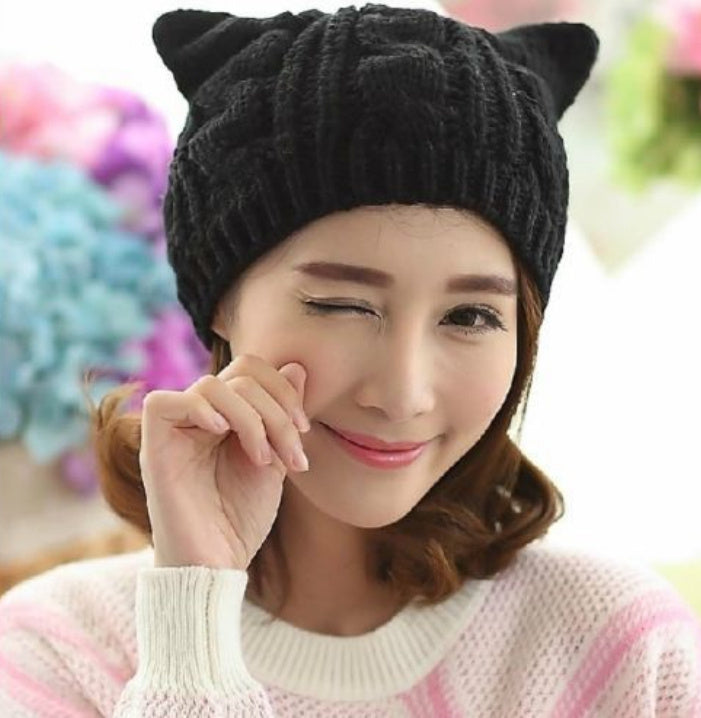 Ear Beanie | Trend ITZ Hand Made 3D Knitted Cat Ear Winter Hat