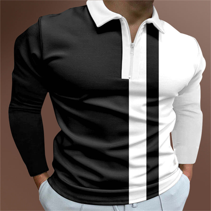 Men's Knitted Polo Shirt – Striped Short Sleeve Casual T-Shirt | trend ITZ
