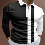 Men's Knitted Polo Shirt – Striped Short Sleeve Casual T-Shirt | trend ITZ