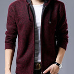 Cashmere Wool Jumper Men's | Slim Hooded Cardigan | trend ITZ