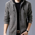 Cashmere Wool Jumper Men's | Slim Hooded Cardigan | trend ITZ