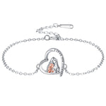 Mother and Daughter Bracelet | Heart-Shaped Rose Gold Jewelry – trend ITZ