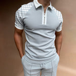 Men's Knitted Polo Shirt – Striped Short Sleeve Casual T-Shirt | trend ITZ