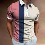 Men's Knitted Polo Shirt – Striped Short Sleeve Casual T-Shirt | trend ITZ