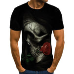 Skull T Shirt Mens | Trendy Graphic Short Sleeve Casual Tee | trend ITZ