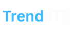 Blue 'Trend' text on a white background