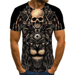 Skull T Shirt Mens | Trendy Graphic Short Sleeve Casual Tee | trend ITZ