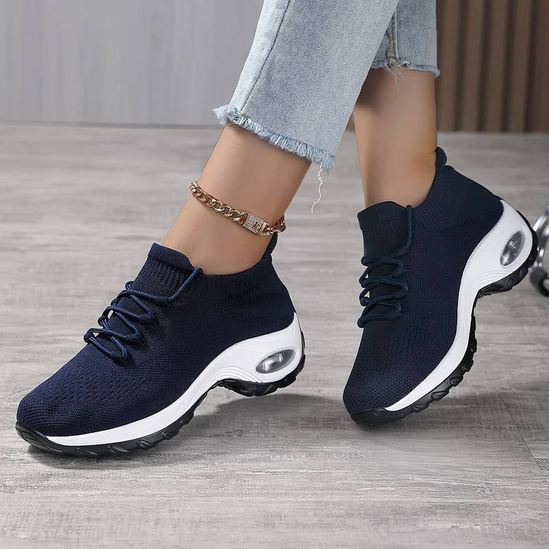 Shirt Long Sleeve T Shirts | Trend ITZ Sports Women Flying Knit Platform Shoes