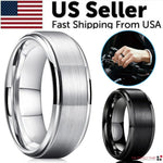 Peach Rings | Tungsten Carbide Wedding Band for Men – trend ITZ