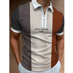 Men's Knitted Polo Shirt – Striped Short Sleeve Casual T-Shirt | trend ITZ